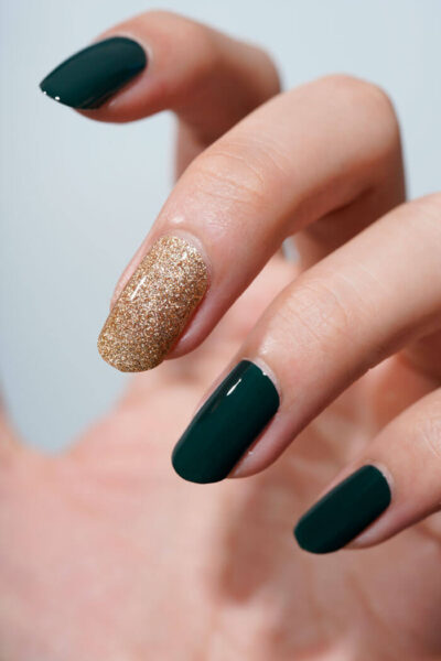 dark green and gold